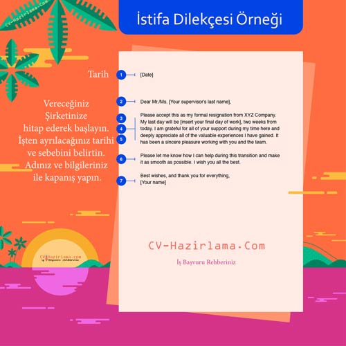 istifa dilekcesi ornekleri